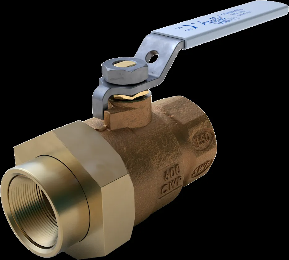 APOLLO VALVES 77CLF30601A Ball Valve, 1-1/4 Inch NPT, Union, Bronze, Full Port | CC4NUD