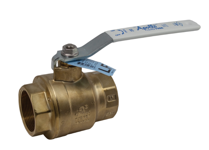 APOLLO VALVES 77FLF10204 Ball Valve, Size 3/8 Inch NPT, Full Port, Forged Brass | BZ8CXH