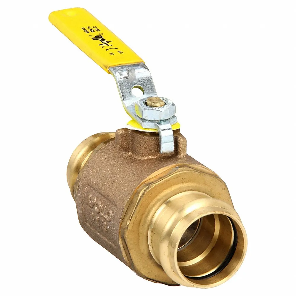 APOLLO VALVES 77W10601A Ball Valve, Inline, 2 Piece, 1 1/4 Inch Pipe Size, Brass | CH6MRL 55ET29