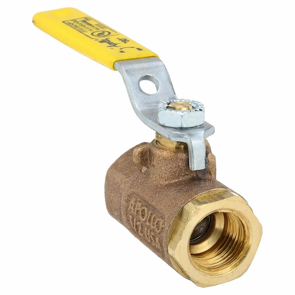 APOLLO VALVES 80-103-01 Bronze Gas Ball Valve Inline Fnpt 1/2 In | AA9DAY 1CKH7