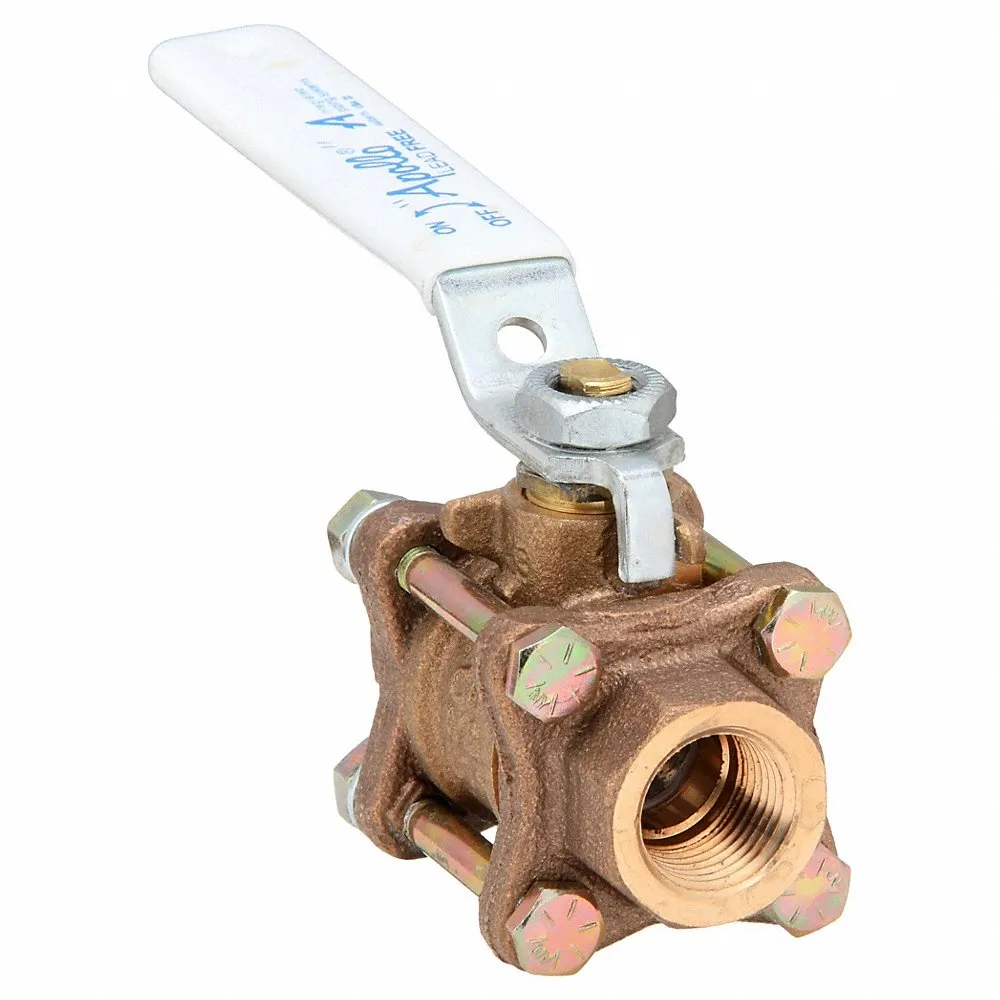 APOLLO VALVES 82LF-103-01 Lead-free Bronze Ball Valve Inline Fnpt 1/2 In | AD3MCL 40D938