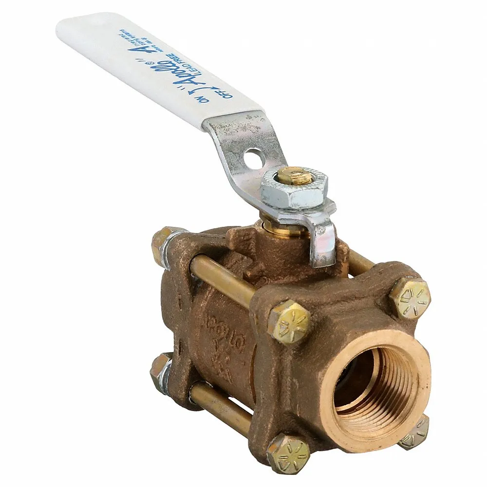 APOLLO VALVES 82LF-104-01 Lead-free Bronze Ball Valve Inline Fnpt 3/4 In | AD3MCM 40D939