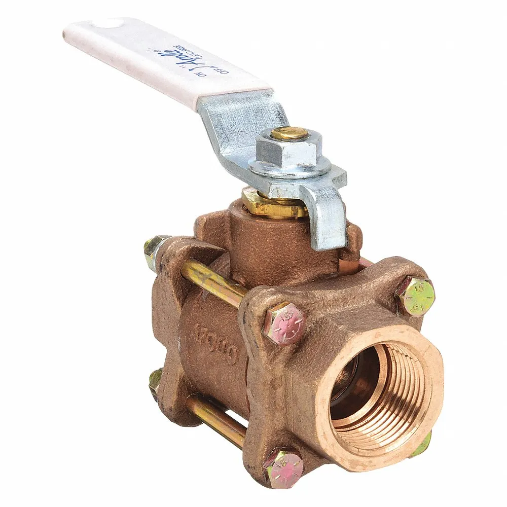 APOLLO VALVES 82LF-105-01 Lead-free Bronze Ball Valve Inline Fnpt 1 In | AD3MCN 40D940