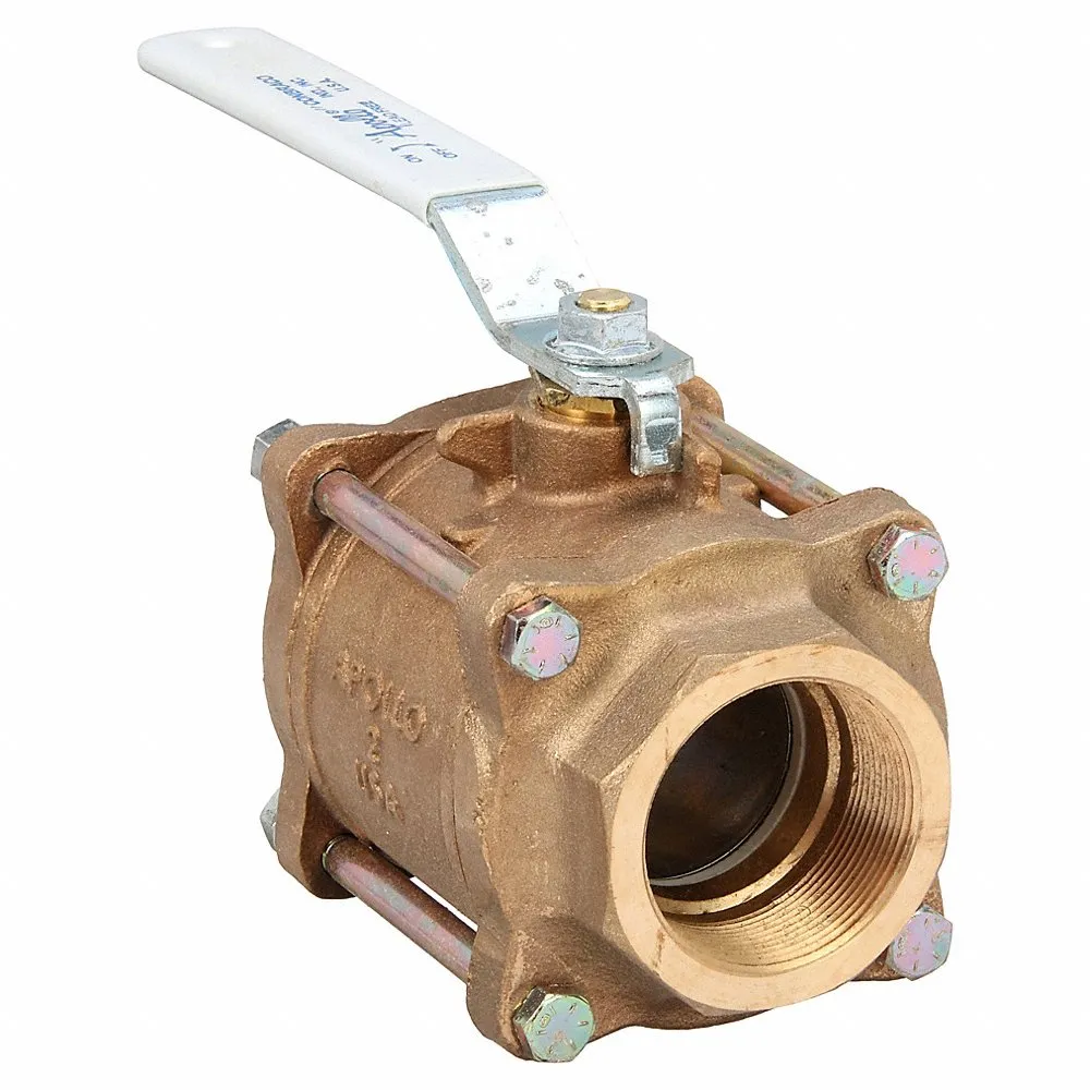 APOLLO VALVES 82LF-108-01 Lead-free Bronze Ball Valve Inline Fnpt 2 In | AD3MCR 40D943