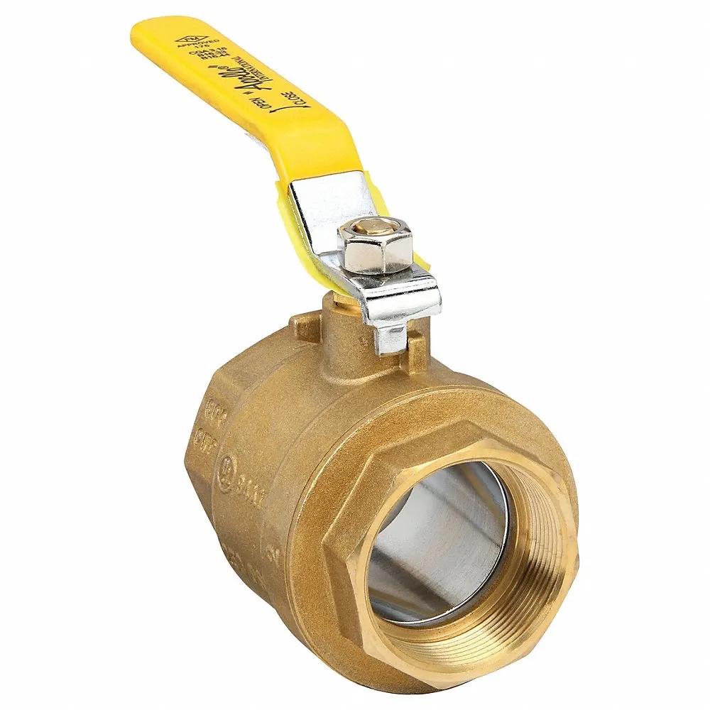 APOLLO VALVES 94A-108-01 Brass Ball Valve Inline Fnpt 2 In | AA9CZH 1CKD6