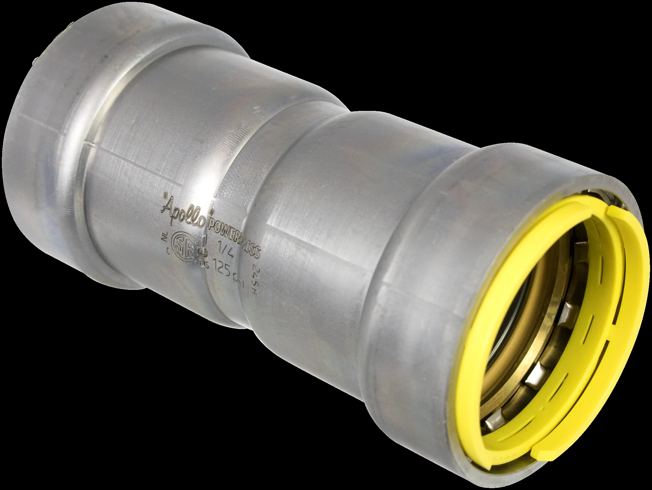 APOLLO VALVES PWR7481311 Straight Coupling, With Stop, Gas, Size 1 Inch | CA4XKK