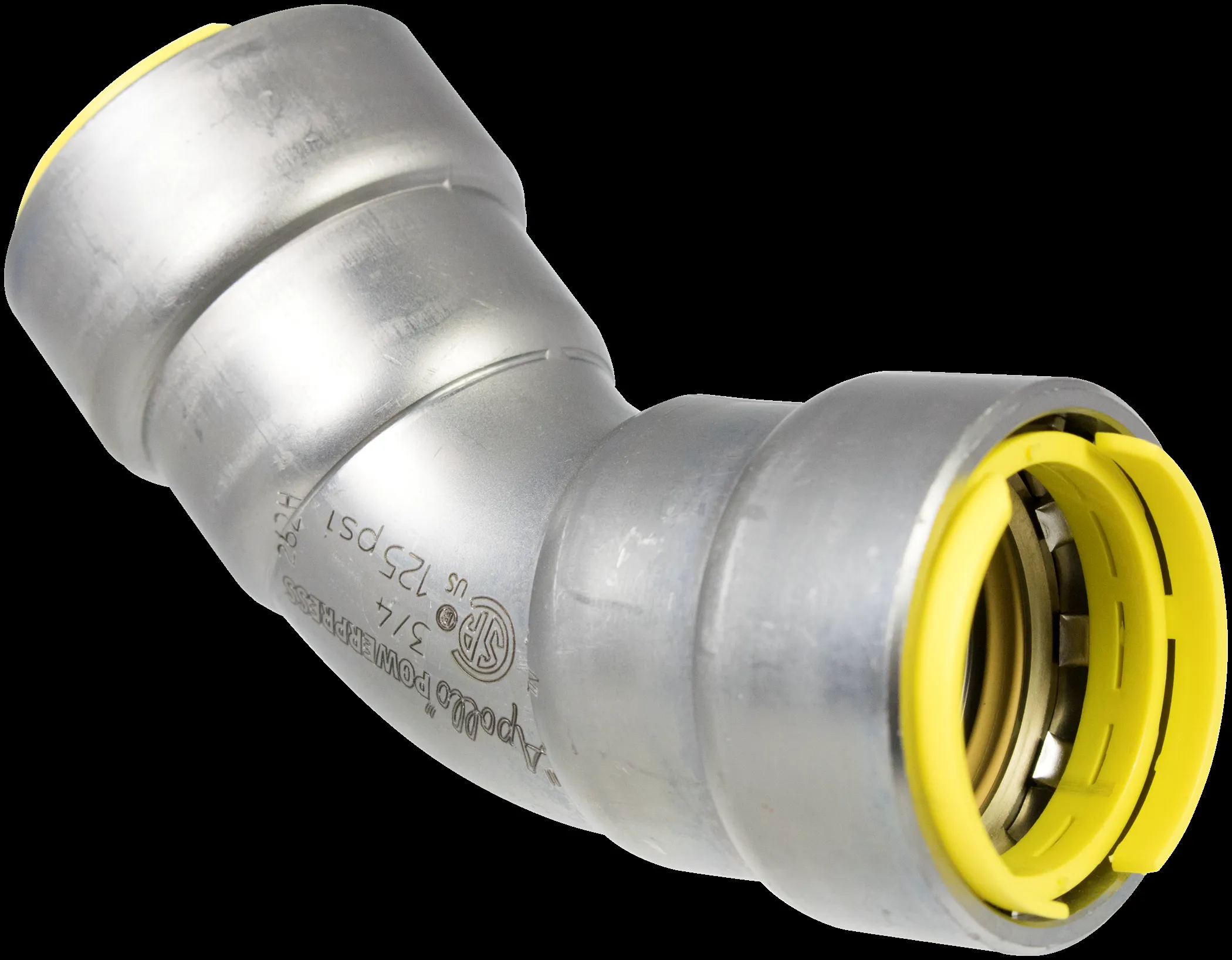 APOLLO VALVES PWR7481531 Elbow, Gas, 1/2 Inch Size, 45 Degree, Powerpress | CB7FNR