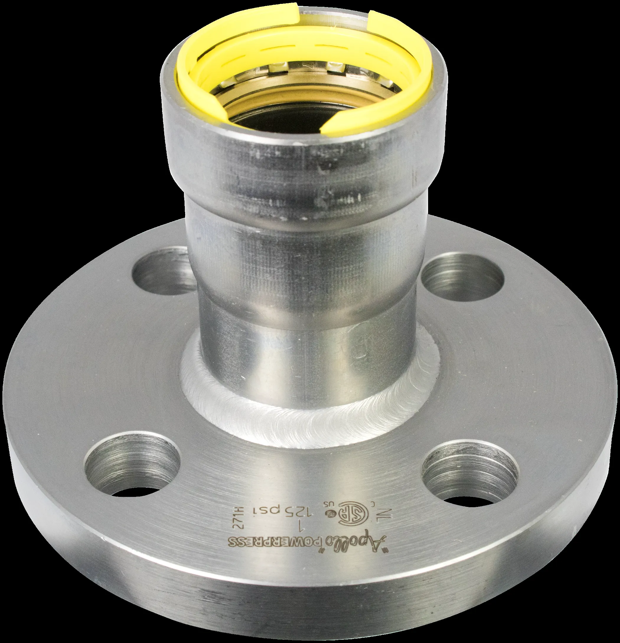 APOLLO VALVES PWR7482411 Flange Adapter, Gas, 1/2 Inch Size, Class 150 | CC3UUK