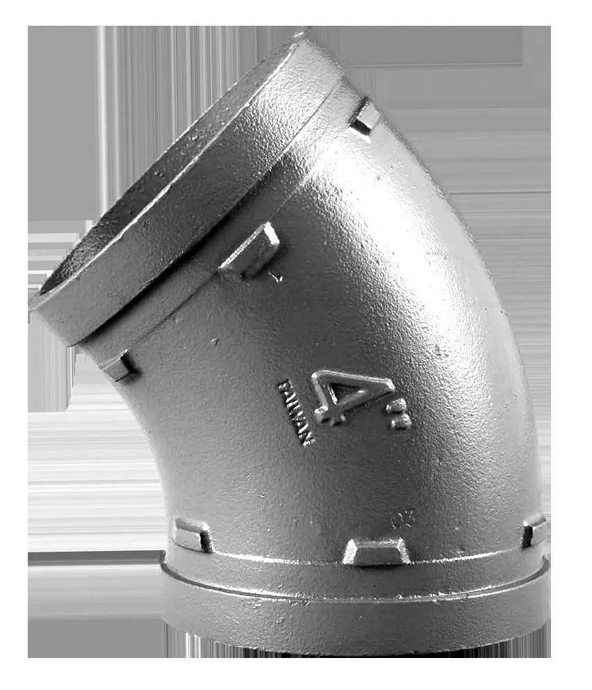 APOLLO VALVES SJT71113G Elbow, 3 Inch, Galvanized, 45 Degree | BP3MXE