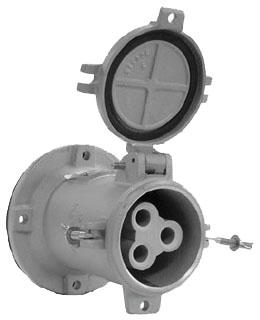 Receptacle Box, 200A, 4 Pole