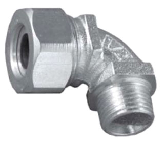 APPLETON ELECTRIC CG901238S Cord Connector, 90 Deg Type, 3/8 Inch Thread Size | BJ9AGW