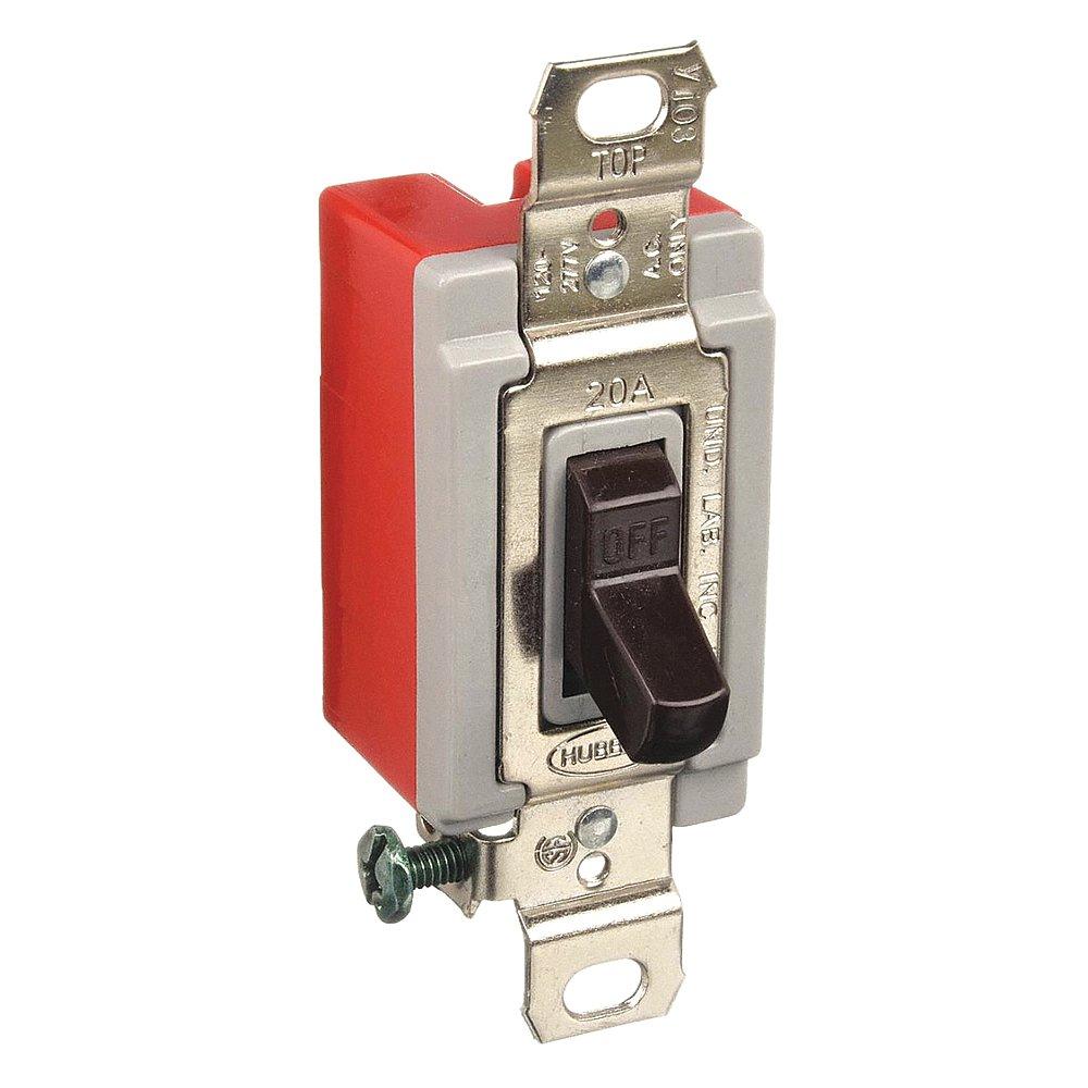 Switch, 1-Pole, 20A, 120/277V AC, Malleable Iron