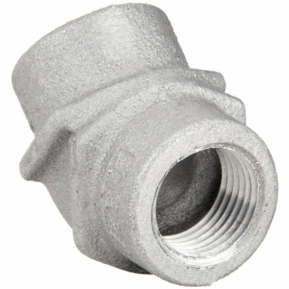 APPLETON ELECTRIC ELF45-50-A Elbow, 45 Deg., Plain, 1/2 Inch Trade, Female to Female, NPT, Aluminum | AA2LQW 10P954