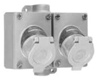 APPLETON ELECTRIC ENR12201GFISA Receptacle Assembly, 2 Gang | BJ9LCU