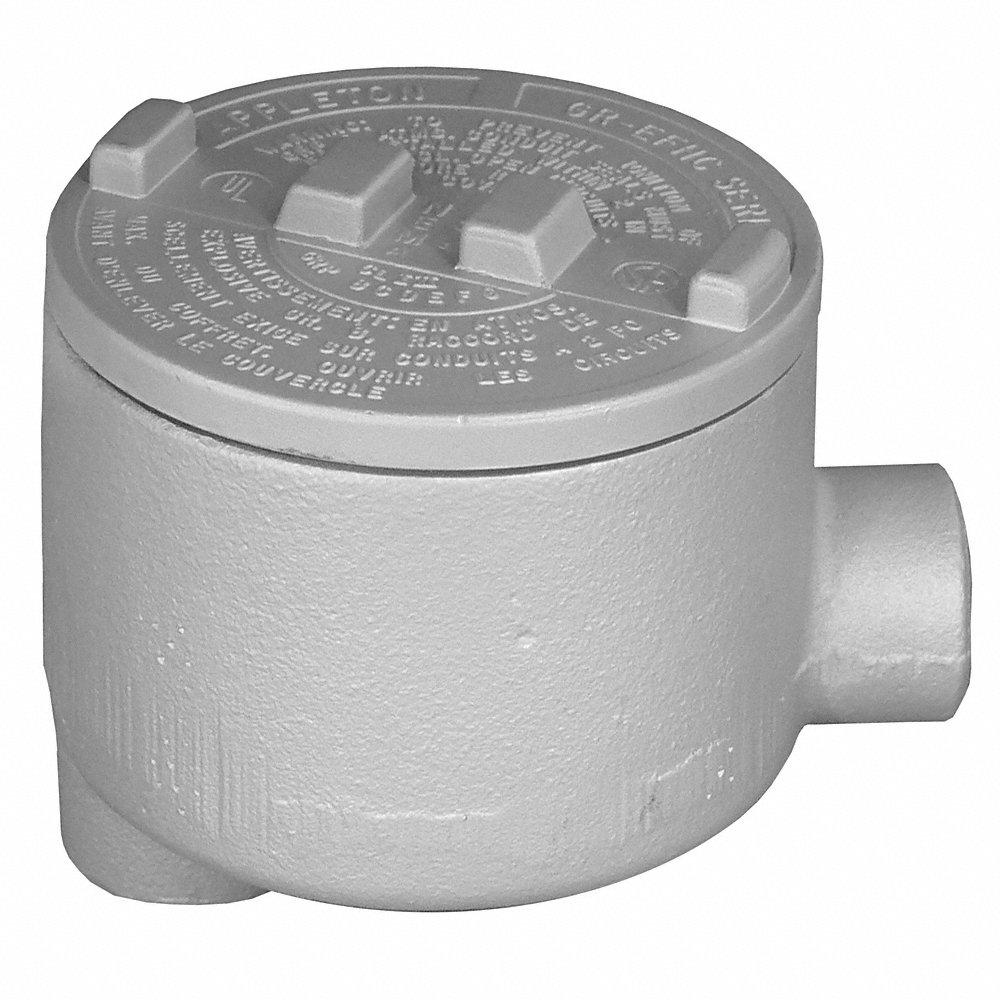 APPLETON ELECTRIC GRLB200 Conduit Outlet Body, 2 Inch Trade, LB Body, 76 cu. in. Body Capacity, Iron | AF2FKZ 6RVE6