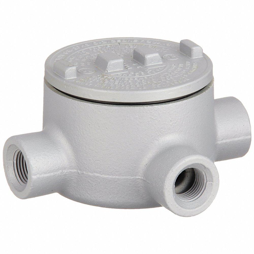 APPLETON ELECTRIC GRT50 Conduit Outlet Body, 1/2 Inch Trade, T Body, 18 cu. in. Body Capacity, Iron | AF2FME 6RVH4