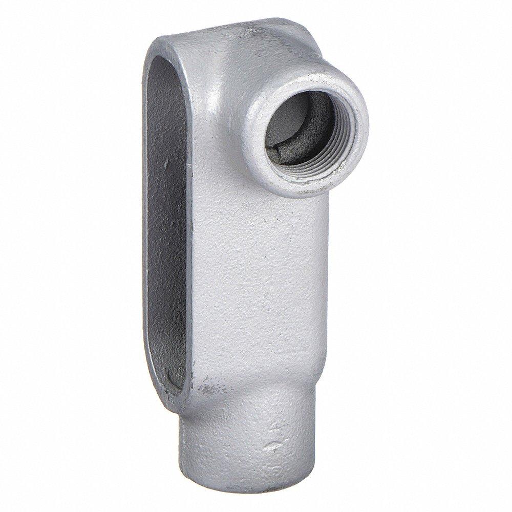 Conduit Outlet Body, 3 Inch Trade, LL Body, 133 cu. in., Iron, Threaded Hub