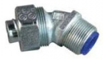 APPLETON ELECTRIC PG4575STB Liquid Tight Connector, 3/4 Inch Size, 45 Deg. Bend | BK2UQJ