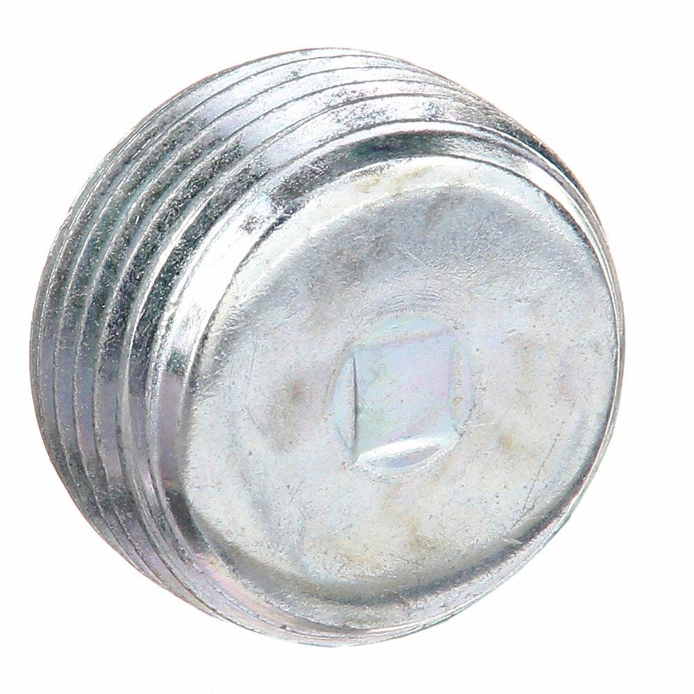 APPLETON ELECTRIC PLG-100R Blank Plug, Electroplated, 1 Inch Trade, NPT, Male to Male, Steel | AA2NFZ 10U750