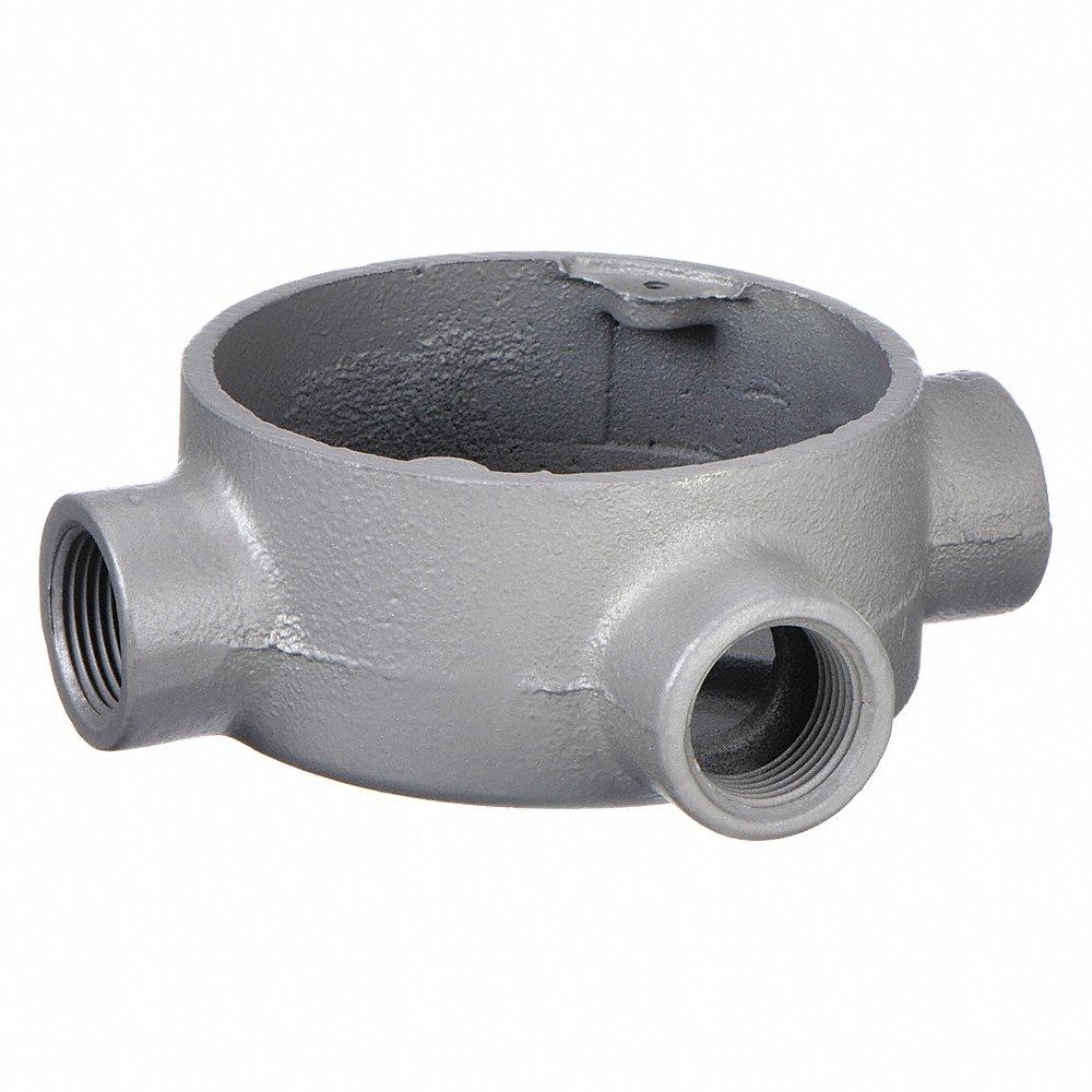 APPLETON ELECTRIC SEHT-75 Conduit Outlet Body, 3/4 Inch Trade, T Body, 18 cu. in., Iron, Threaded Hub | AF2FGB 6RUU4
