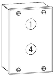 APPLETON ELECTRIC U62U104 Control Station Enclosure, Stainless Steel, Nema Size 2 | BK2YMK