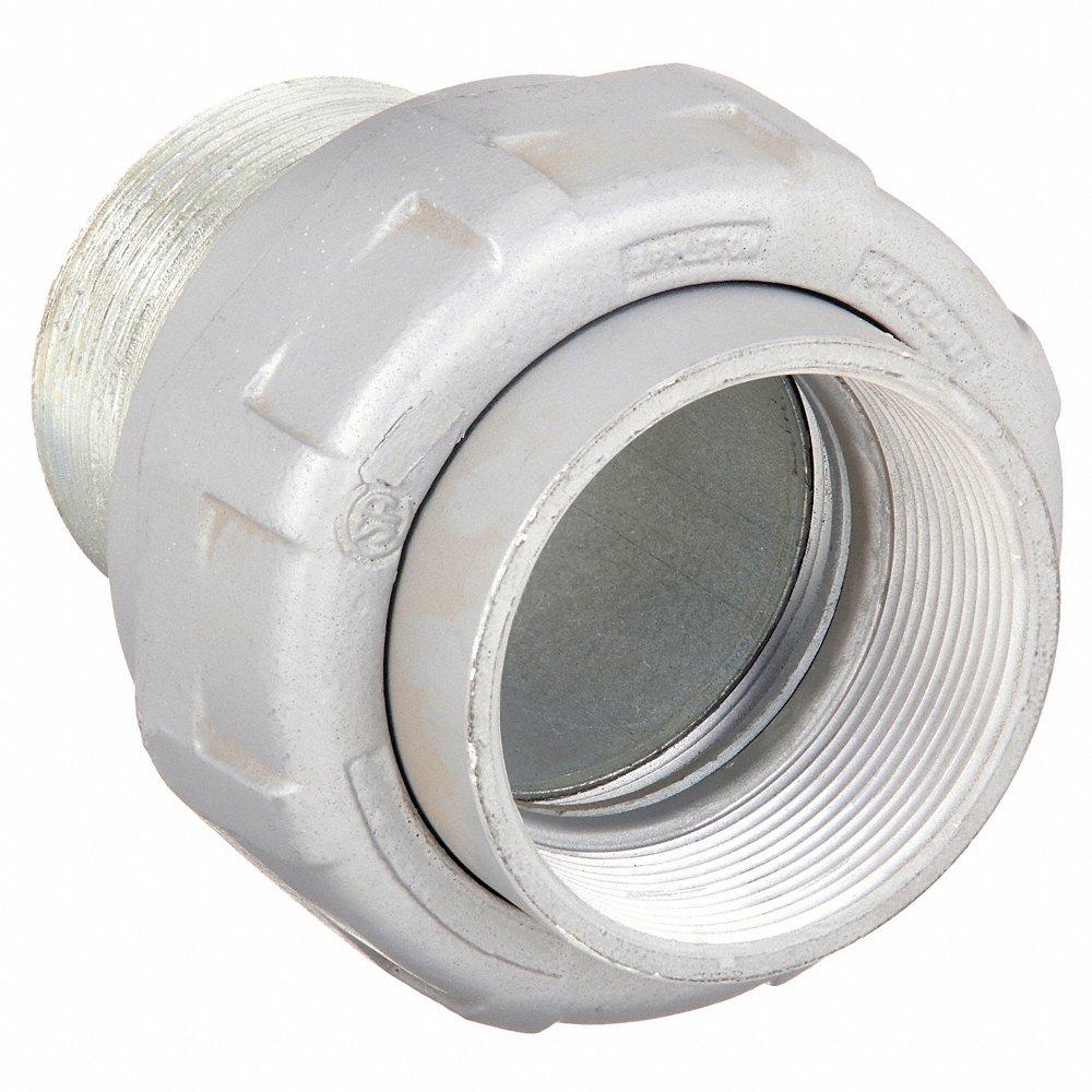 APPLETON ELECTRIC UNY600R Straight Union, Conduit to Box, 6 Inch Trade, Female to Male, Iron | AA2NNK 10U899