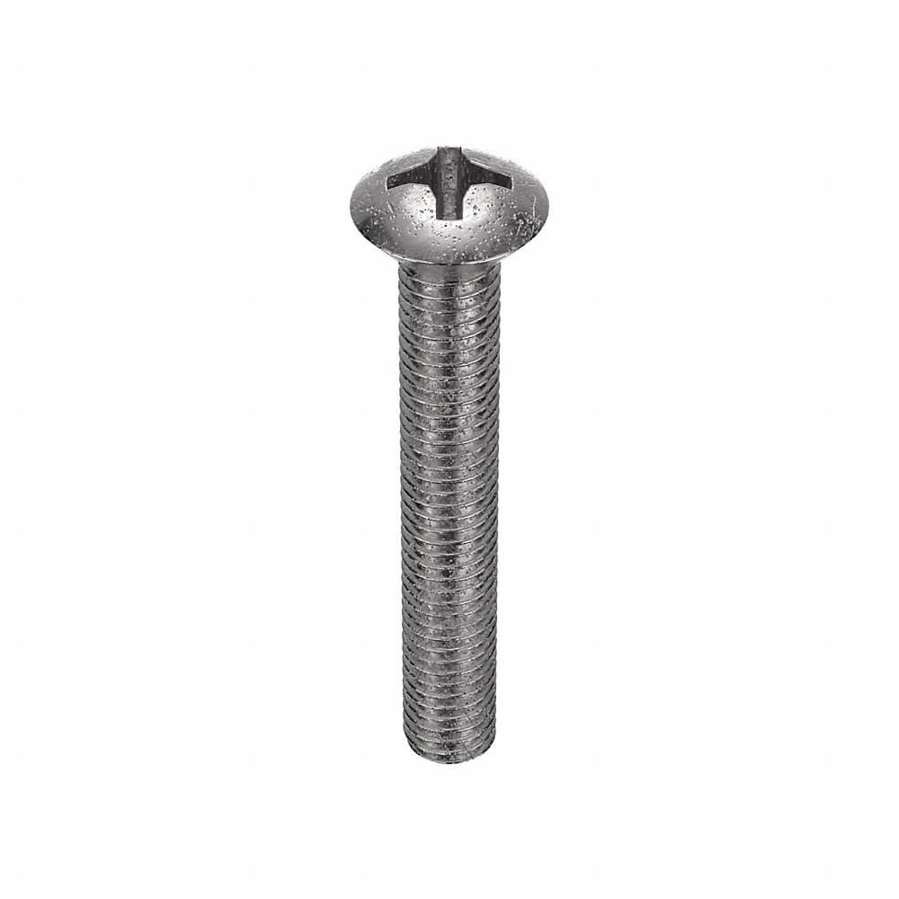 APPROVED VENDOR 2BE69 Machine Screw Oval 10-32 X 1 1/4 L, 100PK | AB9CLD