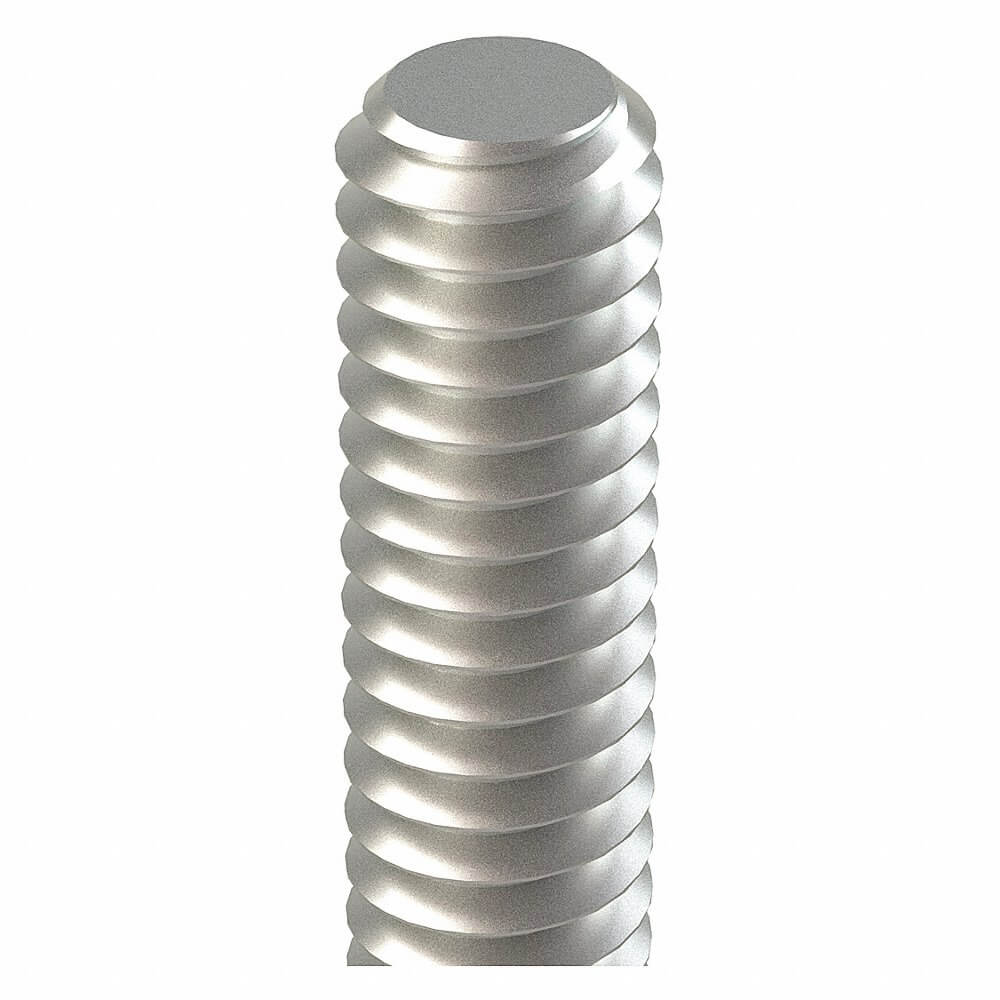 Fully Threaded Stud, 5/8 In - 11 Thread Size, SS, 4 In Lg., Gr. 316, Plain