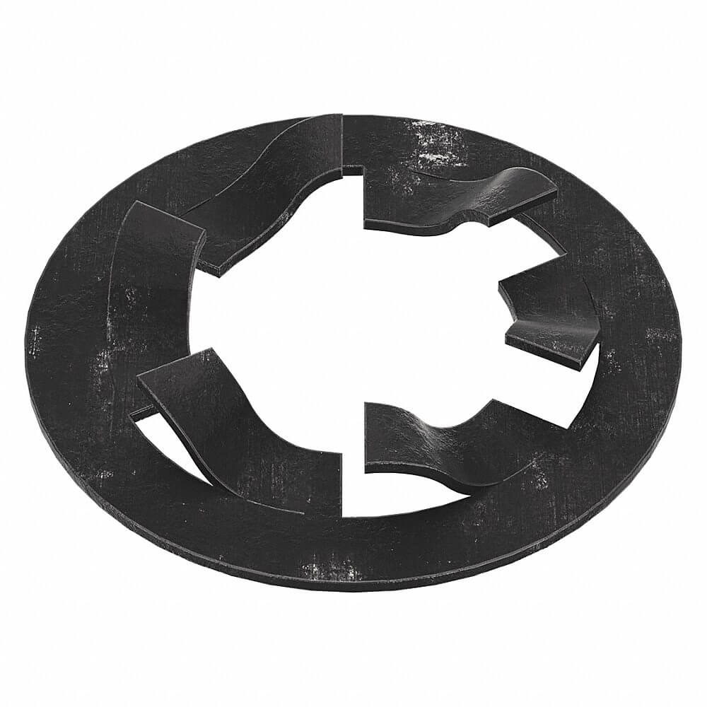 Push Nut, Spring Steel, 5/16 In Fits Bolt Size, 0.274 In I.D., 5/8 In O.D.