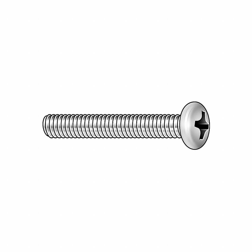 APPROVED VENDOR 588425-PG Machine Screw Round 10-32 X 7/8 L, 100PK | AB9NKY 2EE23