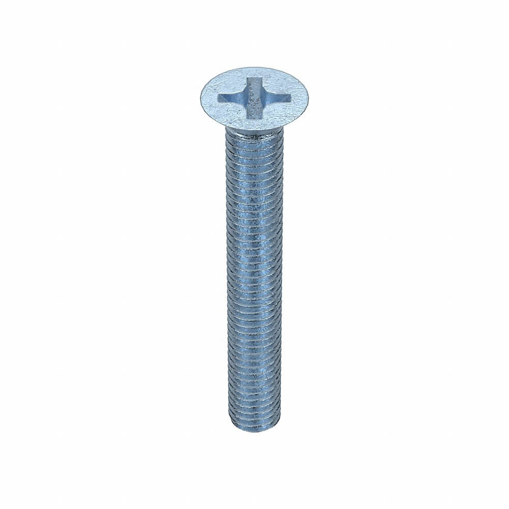 APPROVED VENDOR 6HE30 Machine Screw Flat M6 X 1 X 45 L, 50PK | AE9BMB