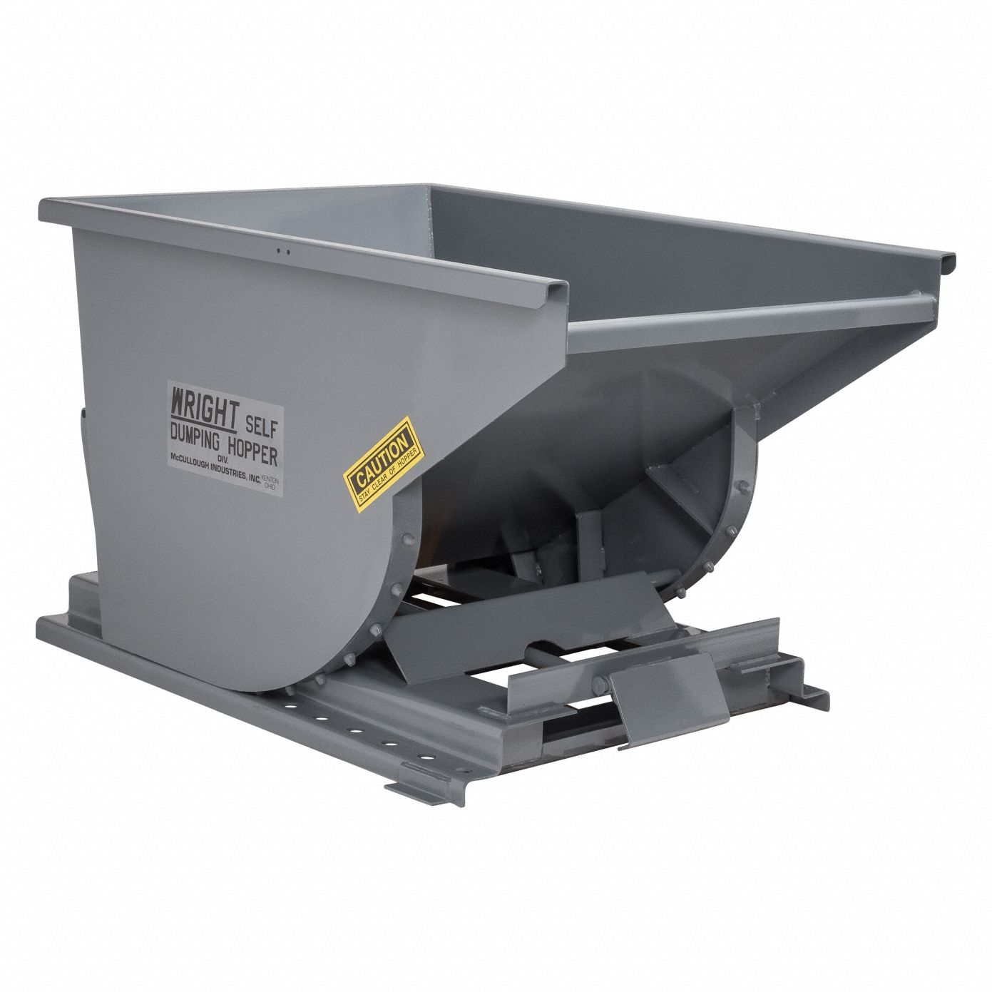 Bump-Release Self Dumping Hopper, 4000 lb