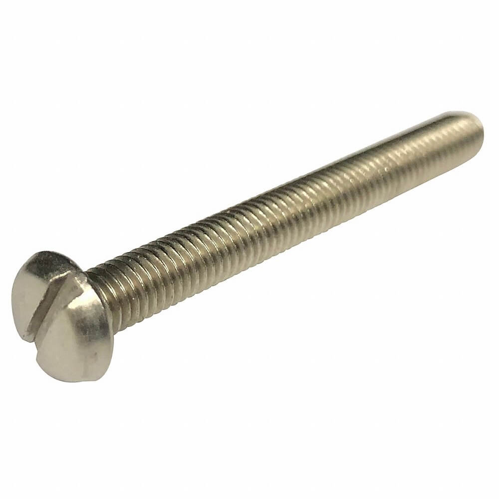 Machine Screw, 6-32 Thread Size, SS, 1 1/4 In Lg., Pan
