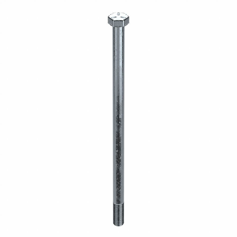 Hex Head Cap Screw, 1/2 In - 20 Thread Size, Steel, 8 In Lg., 5/16 In Head Ht., Gr. 5