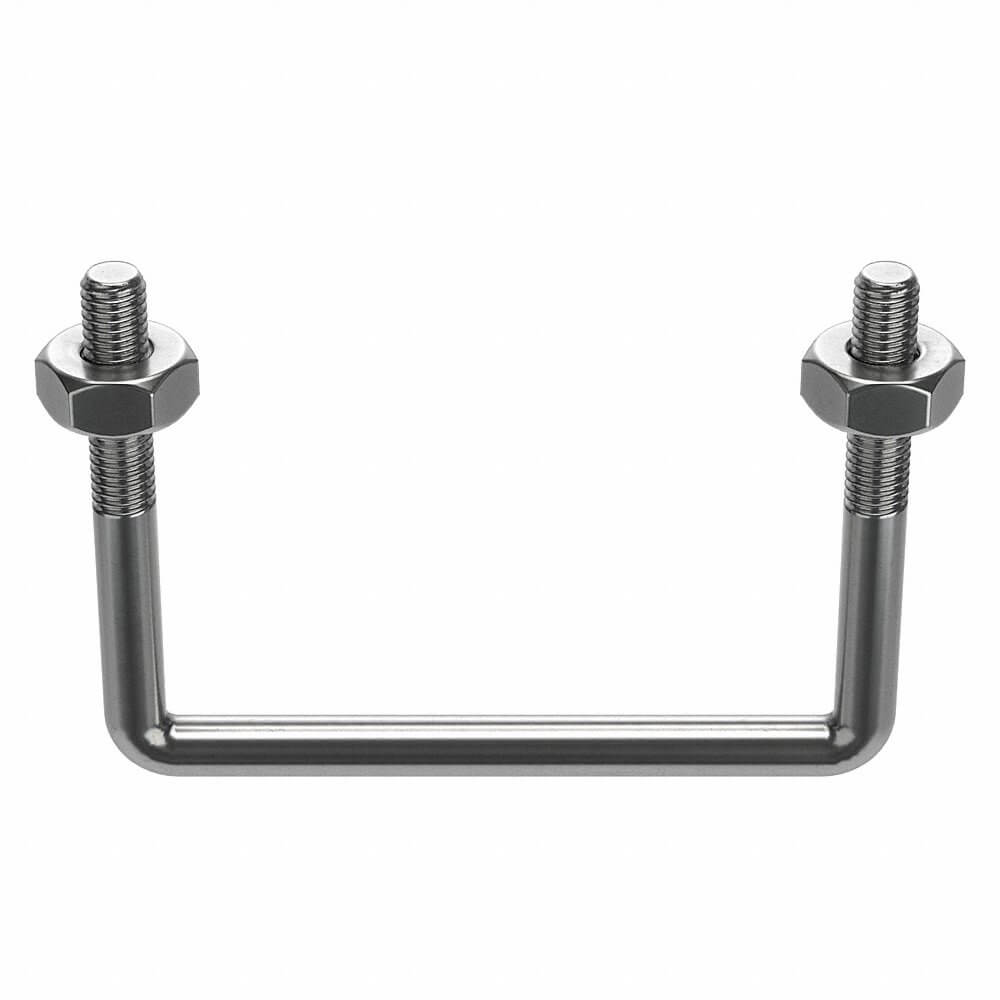 APPROVED VENDOR U17267.037.0403 U Bolt Square Bend 304 Stainless Steel 3/8-16 | AE7KNT 5YY68