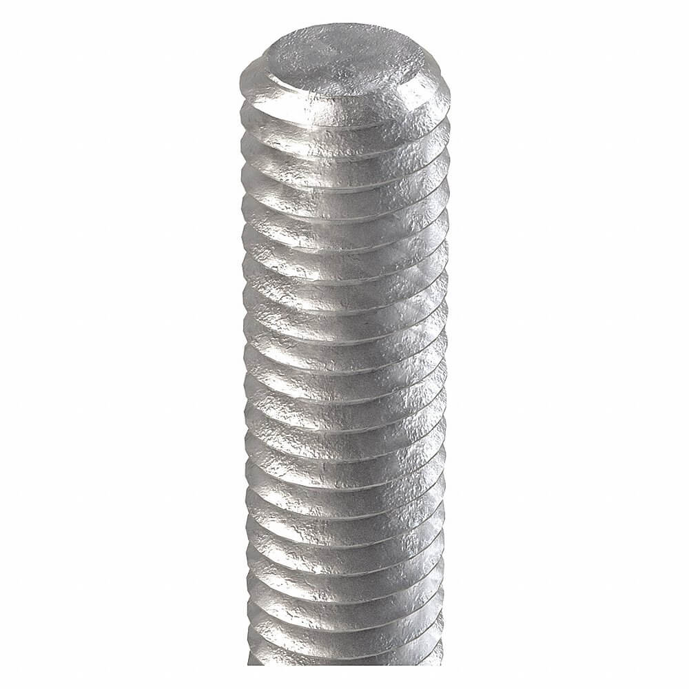 Threaded Rod, 3/4 In - 10 Thread Size, Steel, 12 ft. Lg., Gr. A, Hot Dipped Galv