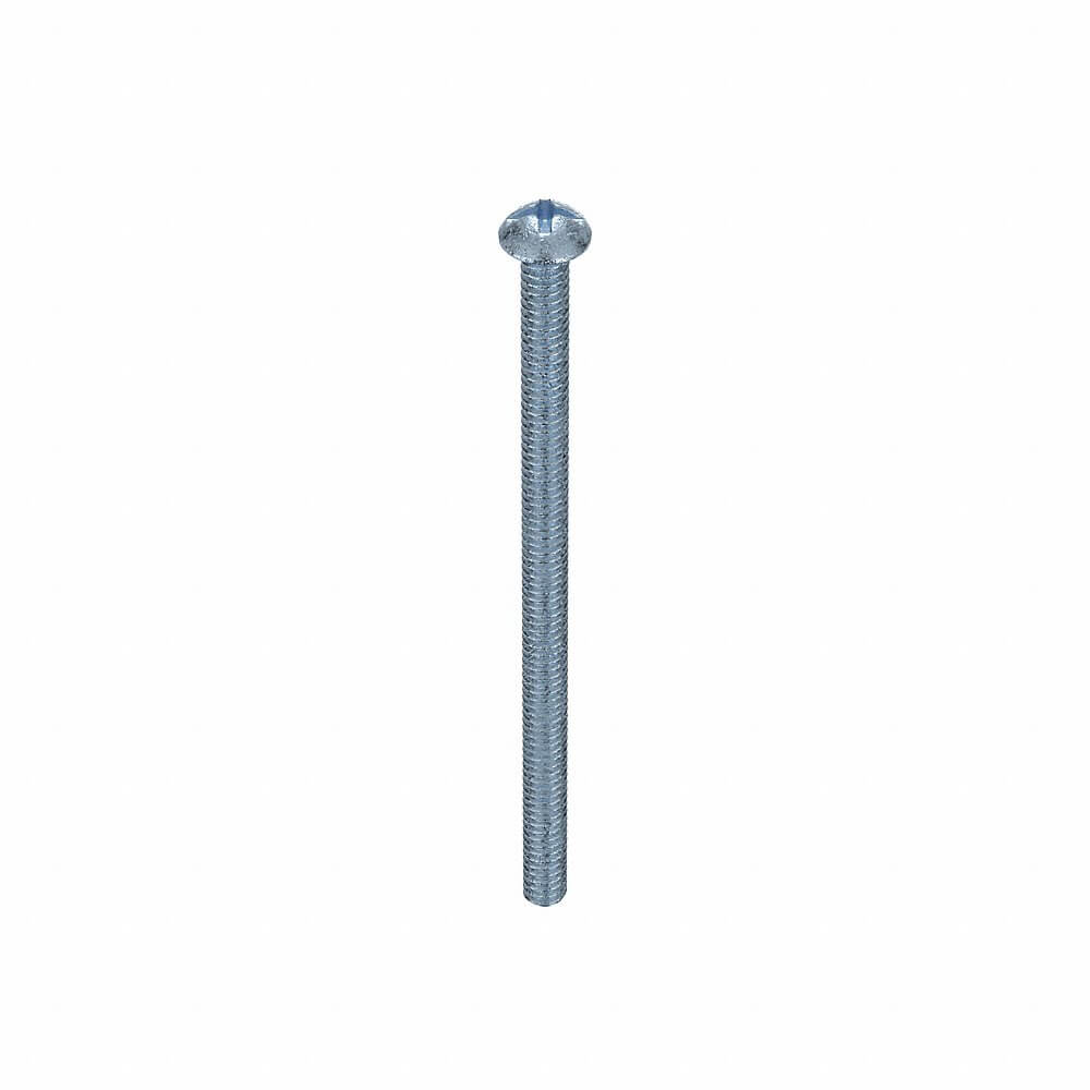 APPROVED VENDOR U24212.019.0350 Machine Screw Round 10-24 X 3 1/2 L, 100PK | AB2PDT 1NA18