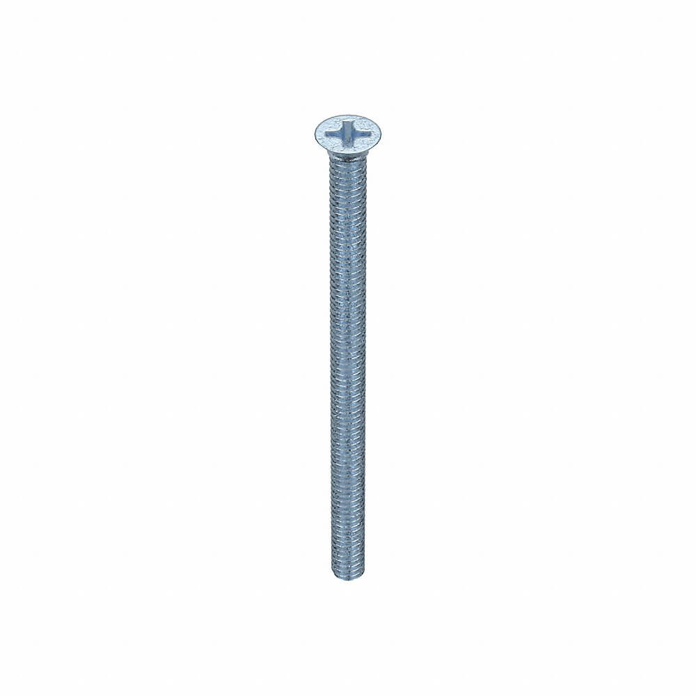 APPROVED VENDOR U24670.025.0400 Machine Screw Flat 1/4-20 X 4 L, 100PK | AB2NFZ 1MY36