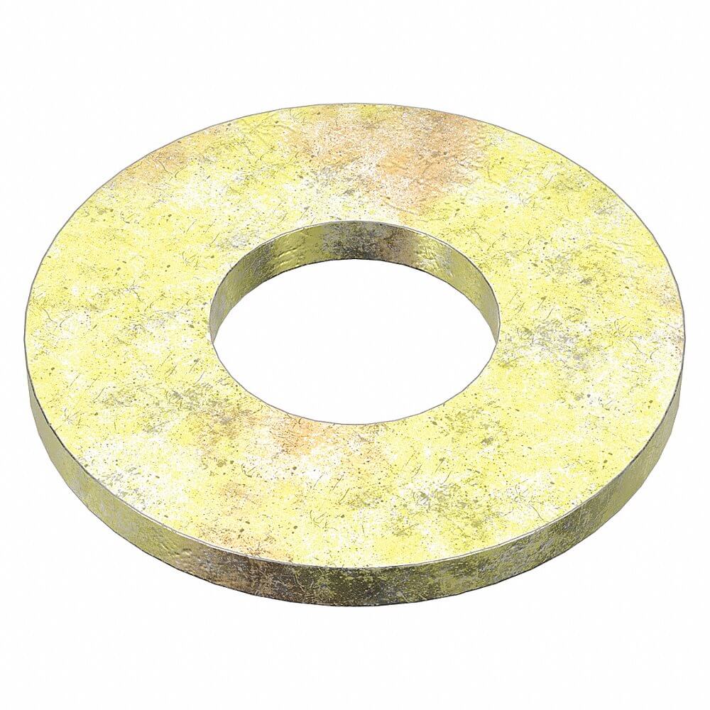 Flat Washer, 3/8 In Fits Bolt Size, Oversized, 13/32 In I.D., 1/8 In Thk.