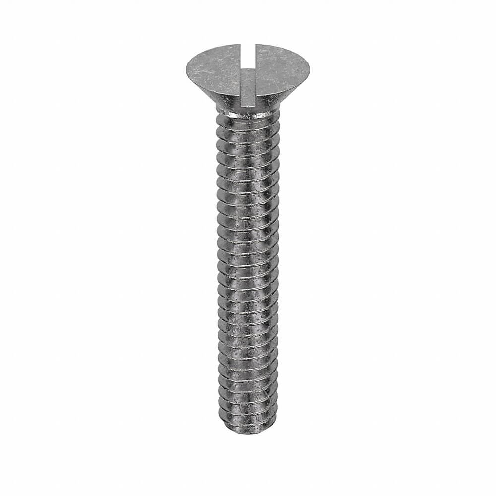 APPROVED VENDOR U51110.019.0125 Machine Screw Flat 10-24 X 1 1/4 L, 100PK | AB9BCM 2AU57