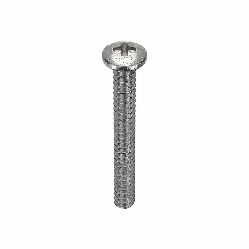 APPROVED VENDOR U51122.008.0075 Machine Screw Pan 2-56 X 3/4 L, 100PK | AB4MUC 1ZB30