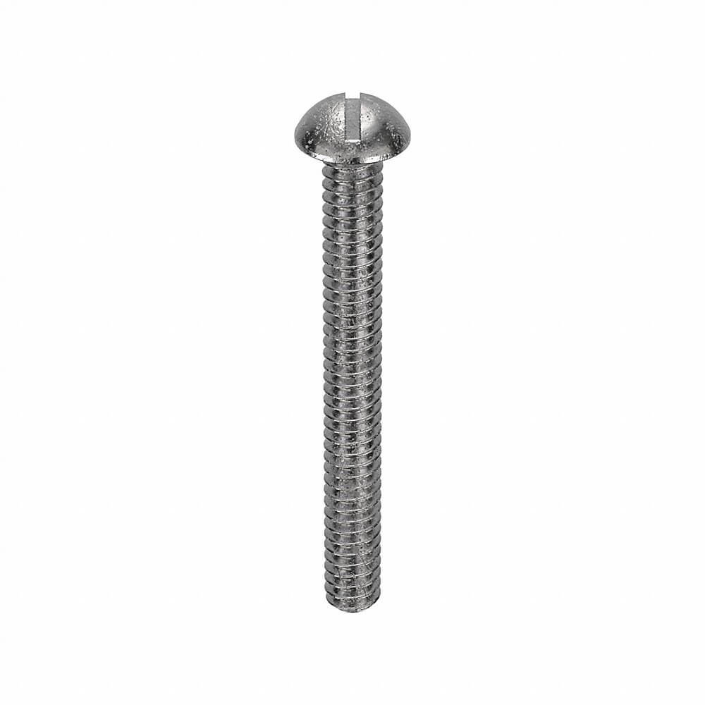 APPROVED VENDOR U51213.013.0125 Machine Screw Round 6-32 X 1 1/4 L, 100PK | AB9BRY 2AY73