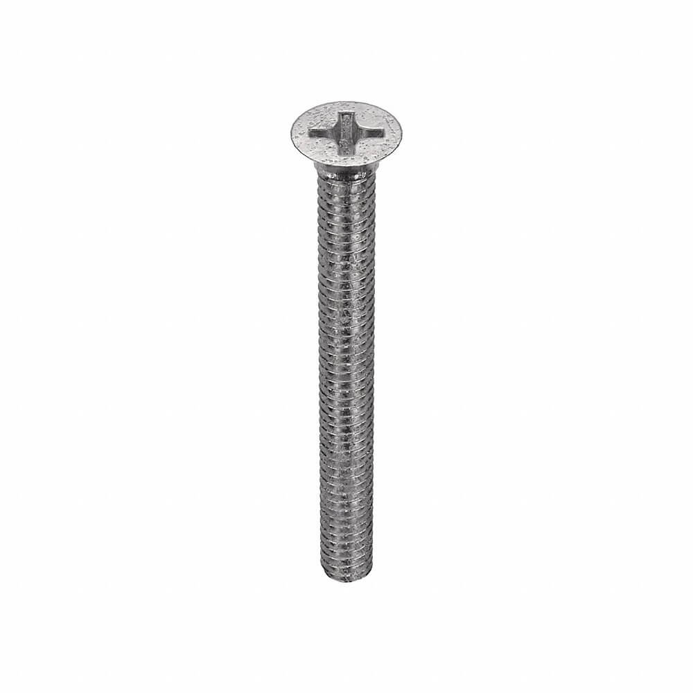 APPROVED VENDOR U51300.008.0087 Machine Screw Flat Stainless Steel 2-56 X 7/8 L, 100PK | AB8WNX 2AA46