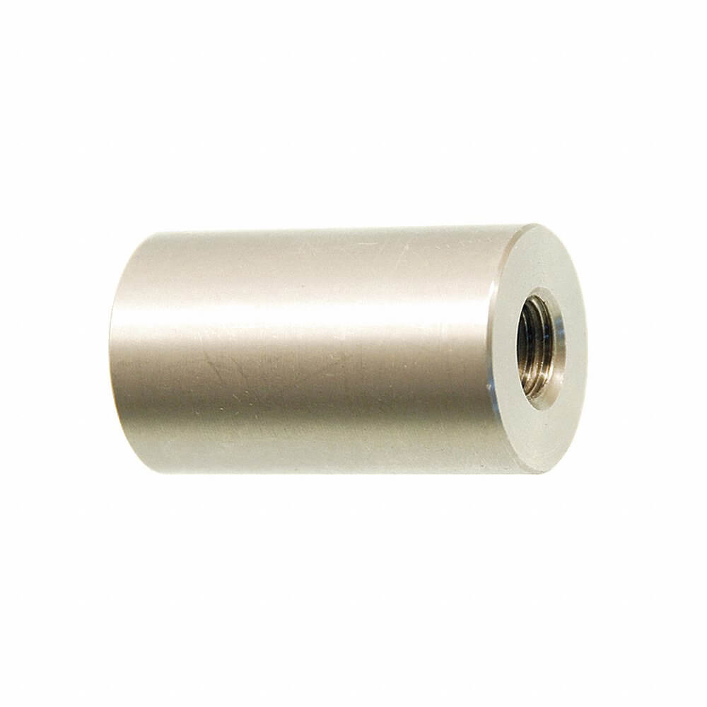 Round Standoff, 5/16 In - 18 Thread Size, SS, 1 1/2 In Lg., 1 1/4 In O.D.