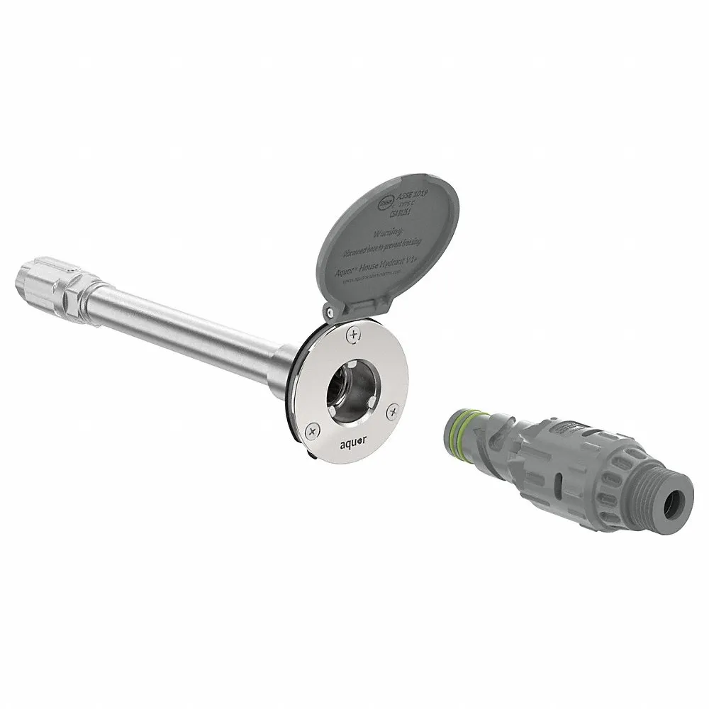 House Hydrants, 10 Inch Wall Thick, 1 1/2 Inch dia Recommended Wall Opening