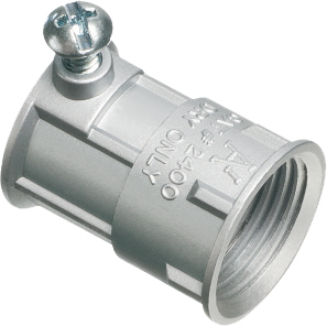 ARLINGTON INDUSTRIES 2400 Combination Coupling, 1.267 x 1 Inch Size, 50Pk, Zinc | BK3BRN