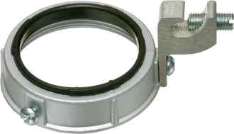 Insulated Metal Grounding Bushing, 4.81 x 4.022 Inch Size, Zinc
