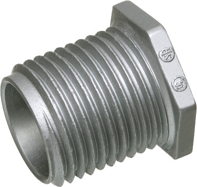 Conduit Nipple, 1.617 x 1.406 Inch Size, Zinc