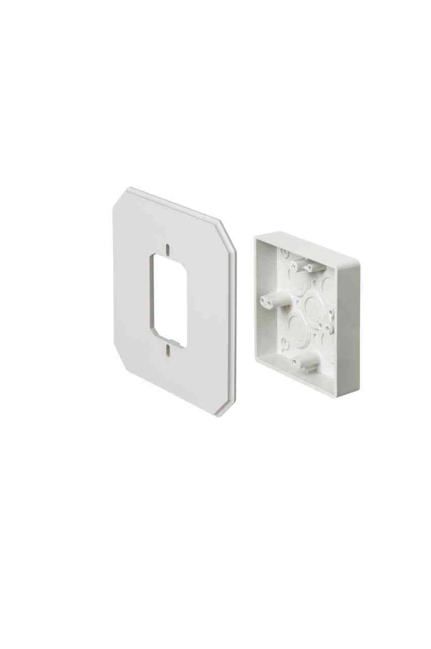 ARLINGTON INDUSTRIES 8081 Siding Box kit, 6.65 x 6.65 Inch Size, 25Pk, Plastic | BK3CED