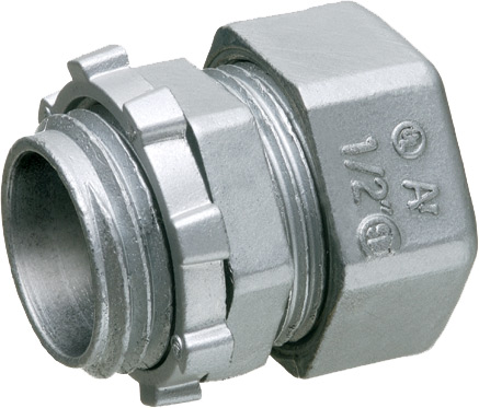 ARLINGTON INDUSTRIES 820 EMT Compression Connector, 1.2 x 1.093 Inch Size, 50Pk, Zinc | BK3CGC